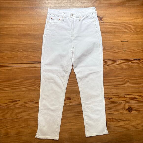 Gap white vintage slim high rise cotton jeans SIZE 6 - Picture 1 of 6